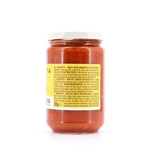 Montanini Bruschetta Piccante Soße mit Tomaten für Bruschetta 280 Gramm Produktbild