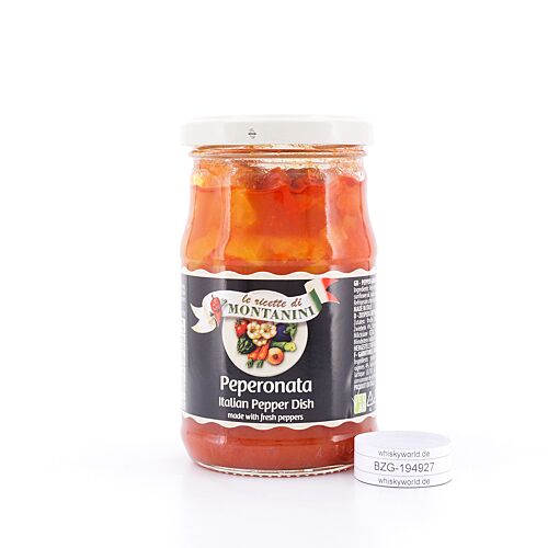 Montanini Peperonata Italian Pepper Dish Soße mit Paprika 280 Gramm Produktbild