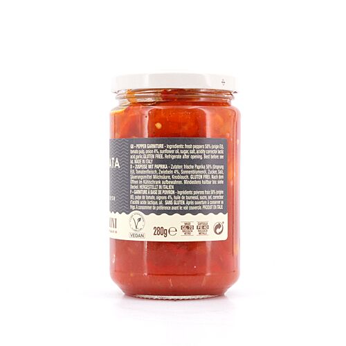 Montanini Peperonata Italian Pepper Dish Soße mit Paprika 280 Gramm Produktbild