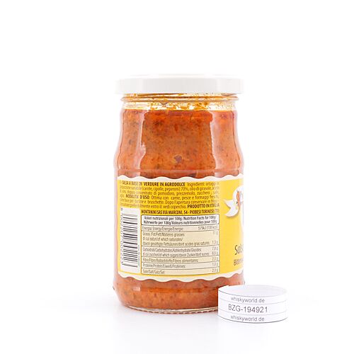 Montanini Salsa dell´Orto Soße mit Gemüse-Mischung süß-sauer 280 Gramm Produktbild