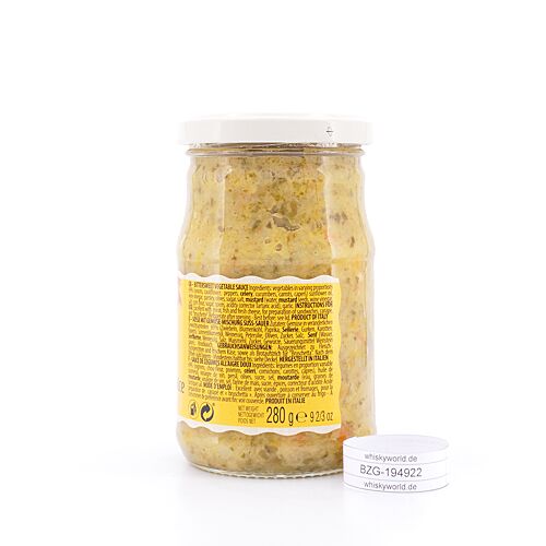 Montanini Salsa Verde Agrodolce Grüne Soße mit Gemüsemischung süß-sauer 280 Gramm Produktbild