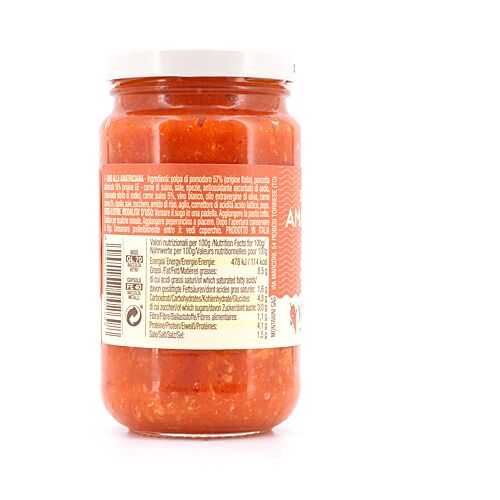 Montanini Tomatensauce all'Amatriciana  190 Gramm Produktbild