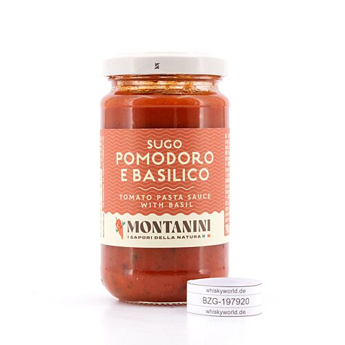 Montanini Tomatensauce mit Basilikum  190 Gramm Produktbild