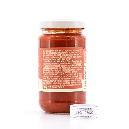 Montanini Tomatensauce mit Basilikum  190 Gramm Produktbild
