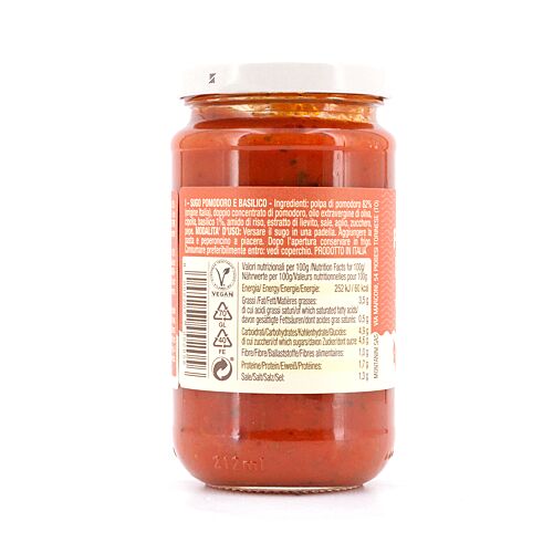 Montanini Tomatensauce mit Basilikum  190 Gramm Produktbild