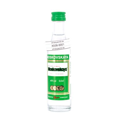 Moskovskaya Premium Vodka Miniatur 0,040 Liter/ 40.0% vol