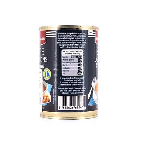 Mouettes d'Arvor Bretonische Fischsuppe  404 Gramm Produktbild