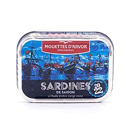 Mouettes d'Arvor Jahrgangs- Sardinen in Olivenöl Jahrgang 2022 115g Produktbild