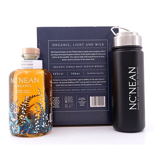 Nc'Nean Organic Single Malt Whisky - Hot Toddy Set  0,70 Liter/ 46.0% vol Produktbild