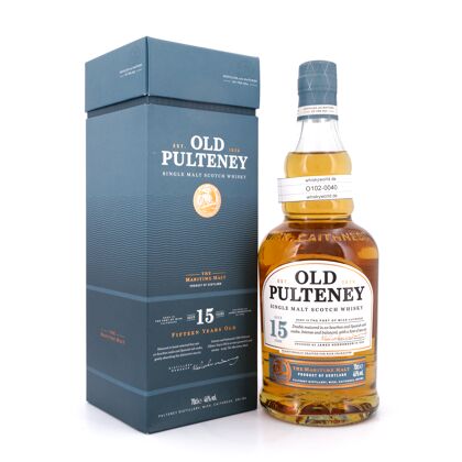 Old Pulteney 15 Jahre Double Matured in Ex-Bourbon and Spanish Oak Casks 0,70 Liter/ 46.0% vol