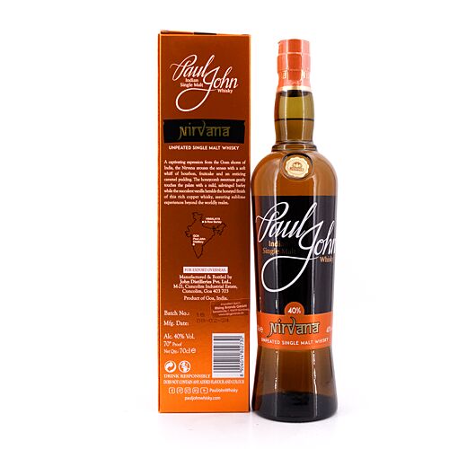 Paul John Nirvana Unpeated  0,70 Liter/ 40.0% vol Produktbild