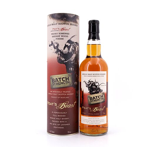 Peat's Beast Ltd. Cask Strength Pedro Ximenez Sherry Wood Finish 0,70 Liter/ 54.1% vol Produktbild