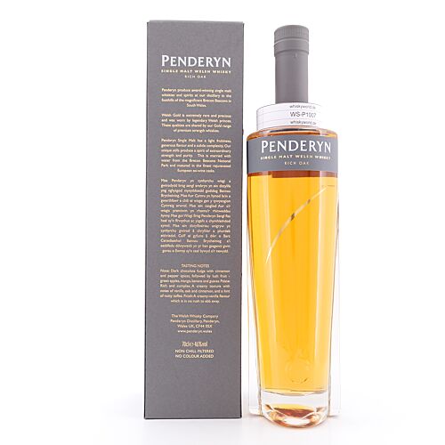 Penderyn Rich Oak  0,70 Liter/ 46.0% vol Produktbild