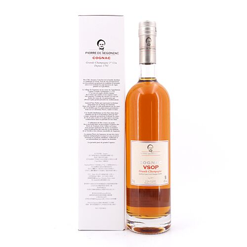 Pierre de Segonzac Cognac VSOP  0,70 Liter/ 40.0% vol Produktbild