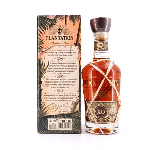 Plantation Barbados Extra Old 20th Anniversary Decanterflascher 0,70 Liter/ 40.0% vol Produktbild