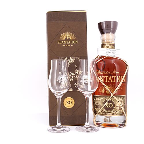 Planteray Barbados Extra Old in Geschenkpackung mit zwei Gläser 0,70 Liter/ 40.0% vol Produktbild