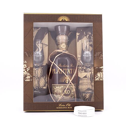 Planteray Barbados Extra Old in Geschenkpackung mit zwei Gläser 0,70 Liter/ 40.0% vol Produktbild