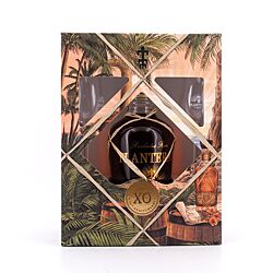 Planteray Barbados Extra Old in Geschenkpackung mit zwei Gläser Produktbild