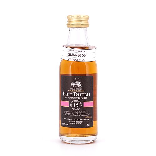 Poit Dhubh 12 Jahre Miniatur Gaelic Whisky 0,050 Liter/ 43.0% vol Produktbild