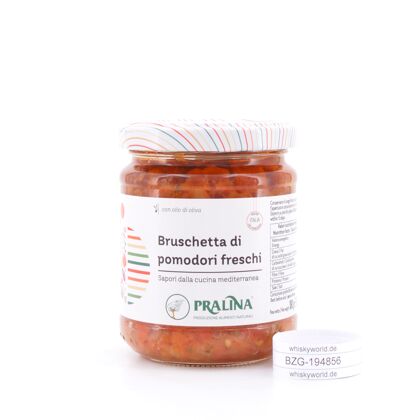 Pralina Bruschetta di pomodori freschi Bruschetta mit frischen Tomaten 180 Gramm