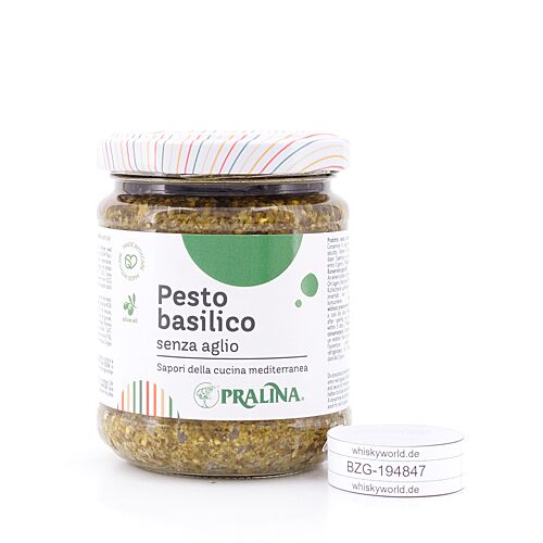 Pralina Pesto basilico Basilikumpesto ohne Knoblauch 180 Gramm Produktbild