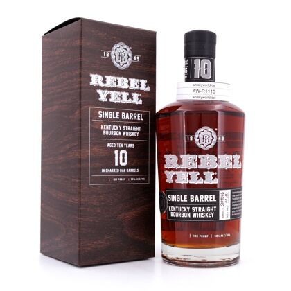 Rebel Yell 10 Jahre Single Barrel Bourbon Kentucky Straigth Bourbon Whiskey 0,70 Liter/ 50.0% vol