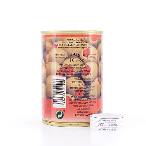 Rio Ana Aceitunas Rellenas de Pasta de Pimiento Grüne Oliven gefüllt mit Paprikapaste 292 Gramm Produktbild