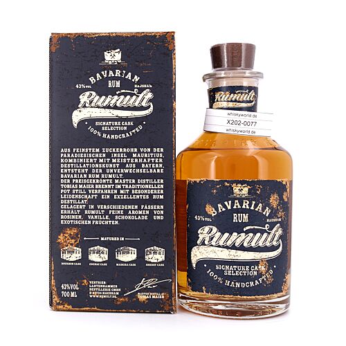 RUMULT Bavarian Rum Signature Cask Selection 0,70 Liter/ 43.0% vol Produktbild