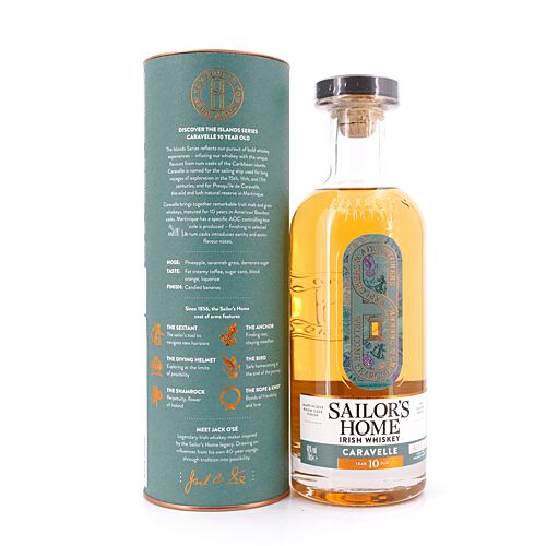 Sailor's Home Caravelle 10 Jahre Martinique Rum Cask Finish  0,70 Liter/ 46.0% vol Produktbild
