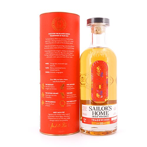 Sailor's Home Tradewinds 10 Jahre Finish in Trinidad & Tobago Spiced Rum Casks 0,70 Liter/ 43.0% vol Produktbild