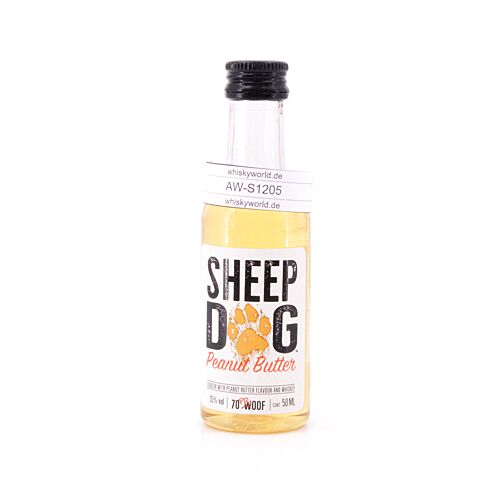 Sazerac Sheep Dog Peanut Butter Liquer Whiskylikör mit Erdnussbutter Miniatur (PET) 0,050 Liter/ 35.0% vol Produktbild