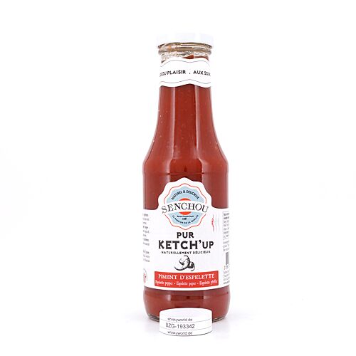 Senchou Pur Ketch`up Piment D´Espelentte Roter Paprika Tomaten Ketchup mit Espelette Pfeffer 360 Gramm Produktbild