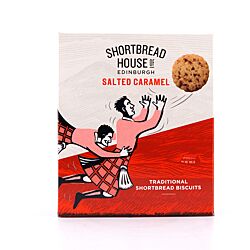 Shortbread House of Edinburgh Shortbread Salted Caramel Rounds Buttergebäck mit gesalzenem Karamell Produktbild