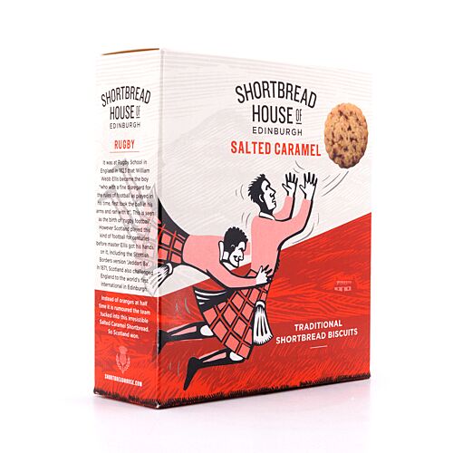 Shortbread House of Edinburgh Shortbread Salted Caramel Rounds Buttergebäck mit gesalzenem Karamell 150 Gramm Produktbild