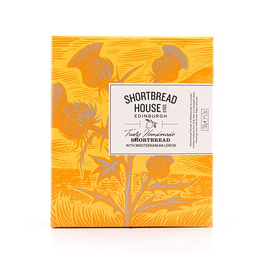Shortbread House of Edinburgh Shortbread With Mediterranean Lemon Rounds Buttergebäck mit Zitronen 150 Gramm Produktbild