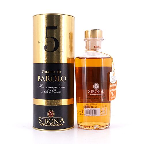 Sibona Grappa Di Barolo 5 Jahre  0,50 Liter/ 44.0% vol Produktbild