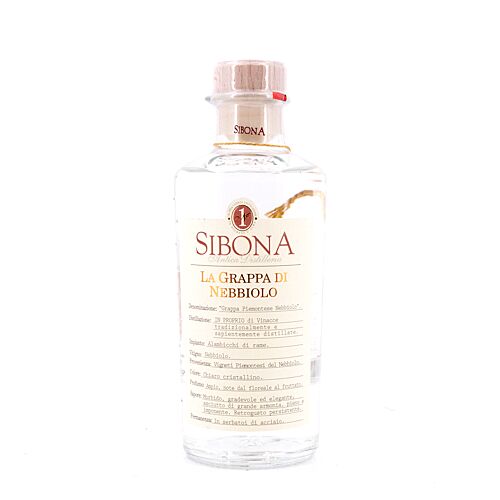 Sibona La Grappa Di Nebbiolo  0,50 Liter/ 40.0% vol Produktbild