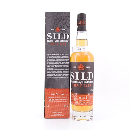 Sild Bavarian Single Malt Whisky Triple Cask 5 Jahre 0,70 Liter/ 44.0% vol Produktbild