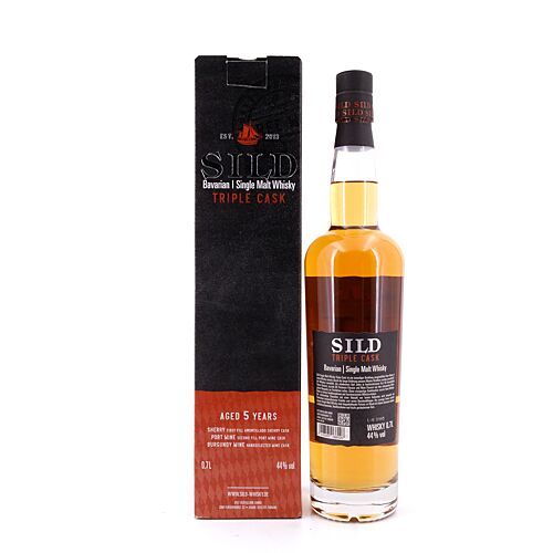 Sild Bavarian Single Malt Whisky Triple Cask 5 Jahre 0,70 Liter/ 44.0% vol Produktbild