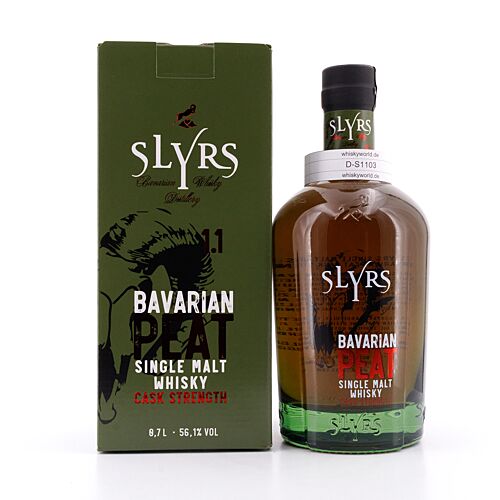 Slyrs BAVARIAN Peat Cask Strength 1.1 Limited Edition 0,70 Liter/ 56.1% vol Produktbild