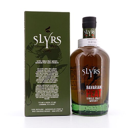 Slyrs BAVARIAN Peat Cask Strength 1.1 Limited Edition 0,70 Liter/ 56.1% vol Produktbild