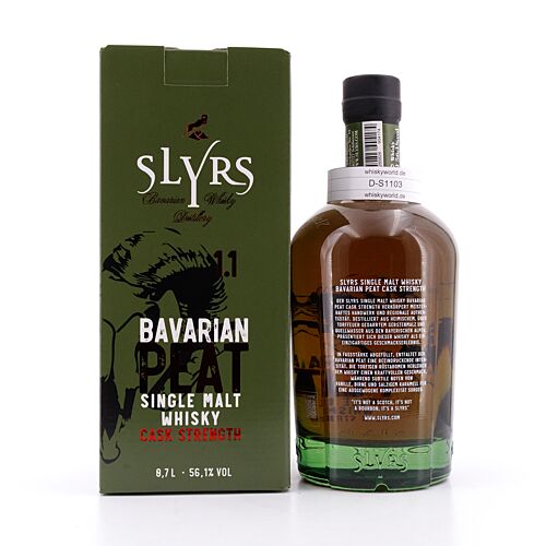 Slyrs BAVARIAN Peat Cask Strength 1.1 Limited Edition 0,70 Liter/ 56.1% vol Produktbild