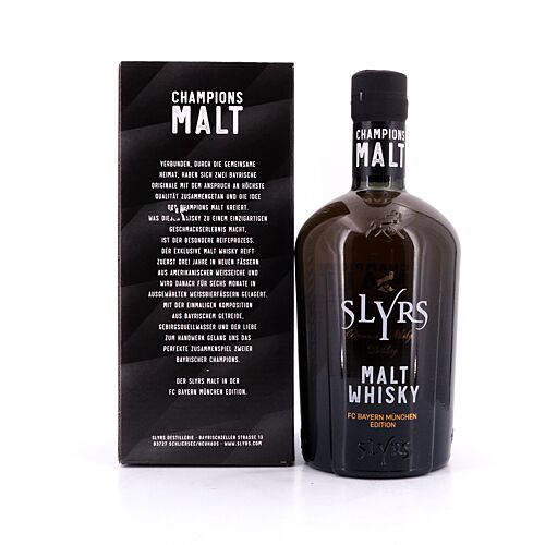 Slyrs Champions Malt FCB Edition  0,70 Liter/ 40.0% vol Produktbild