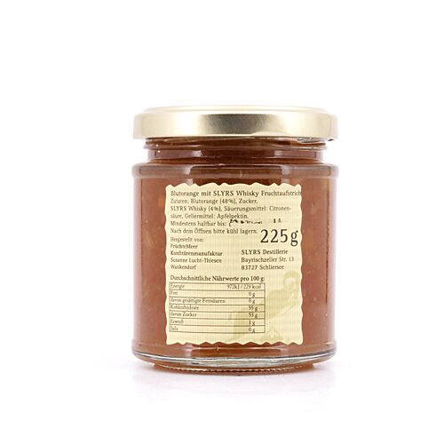Slyrs Marmelade Blutorange mit Whisky 225 Gramm/ 4.0% vol Produktbild