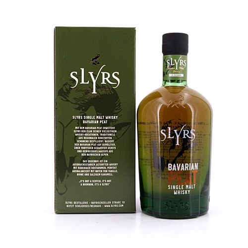 Slyrs Single Malt Bavarian Peat  0,70 Liter/ 43.0% vol Produktbild