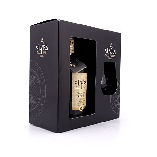 Slyrs Single Malt Whisky On Pack mit Slyrs Glas 0,70 Liter/ 43.0% vol Produktbild
