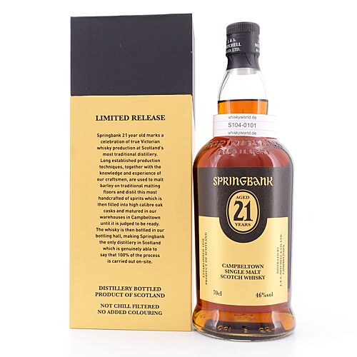 Springbank 21 Jahre Release 2024 0,70 Liter/ 46.0% vol Produktbild