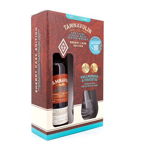 Tamnavulin Sherry Cask Edition Geschenkpackung mit Glas 0,70 Liter/ 40.0% vol Produktbild