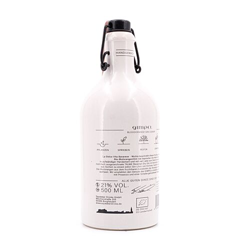 Taube BIO Gimpel Bloodorange Gin Liquor Steinzeugflasche mit Bügelverschluß 0,50 Liter/ 21.0% vol Produktbild