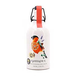 Taube BIO Gimpel Bloodorange Gin Liquor Steinzeugflasche mit Bügelverschluß Produktbild